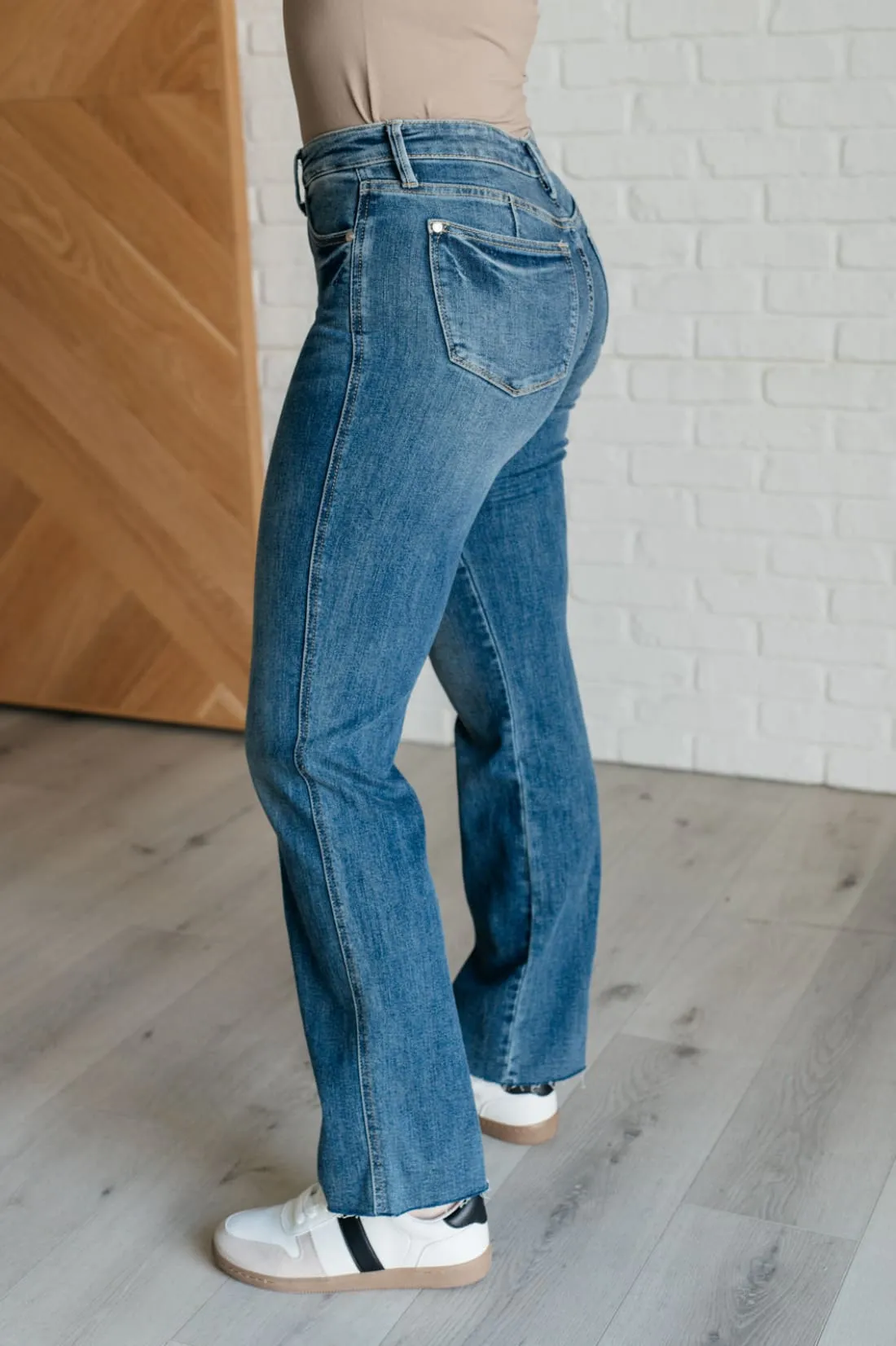 Anita Mid Rise Control Top Vintage Straight Leg Jeans