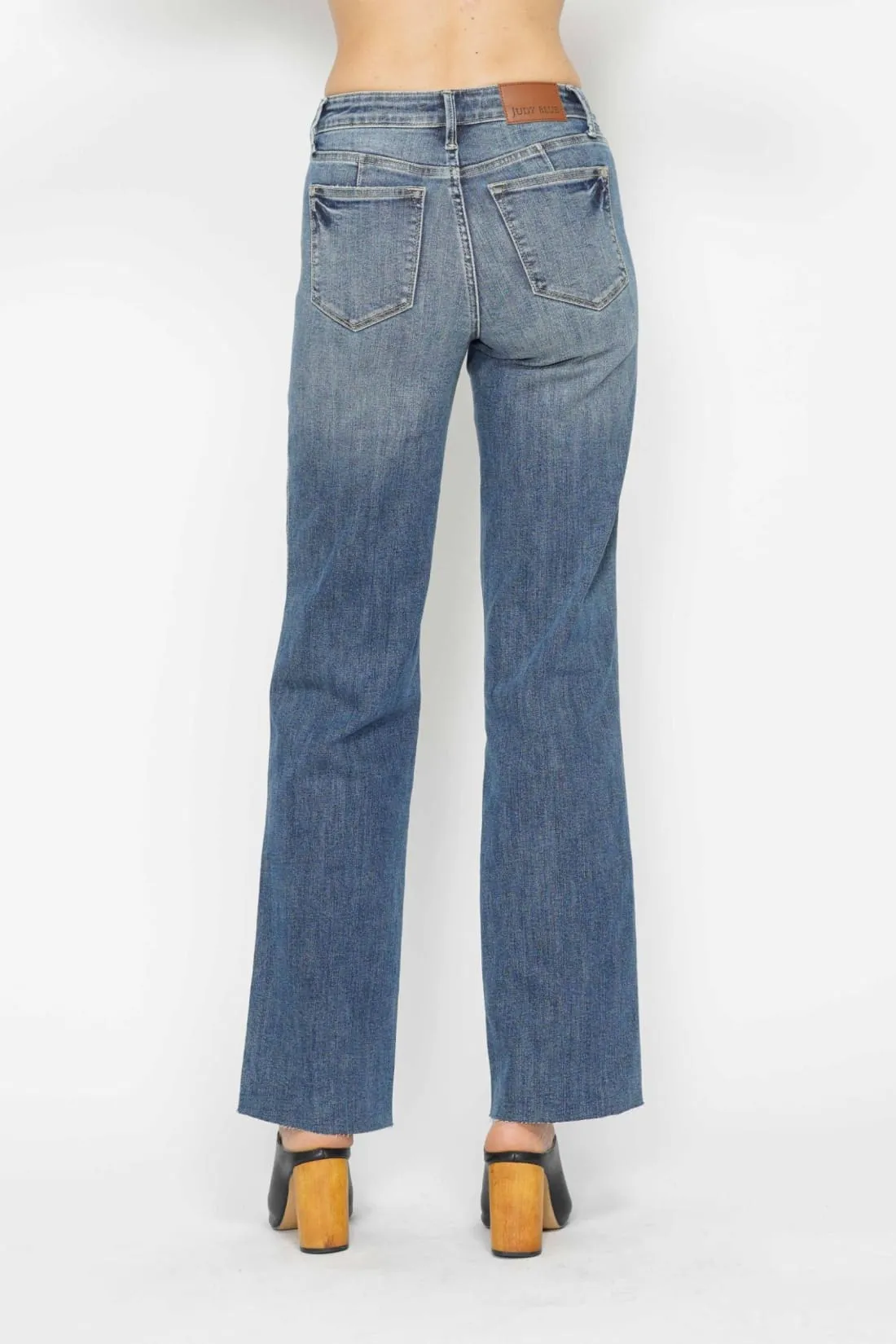 Anita Mid Rise Control Top Vintage Straight Leg Jeans