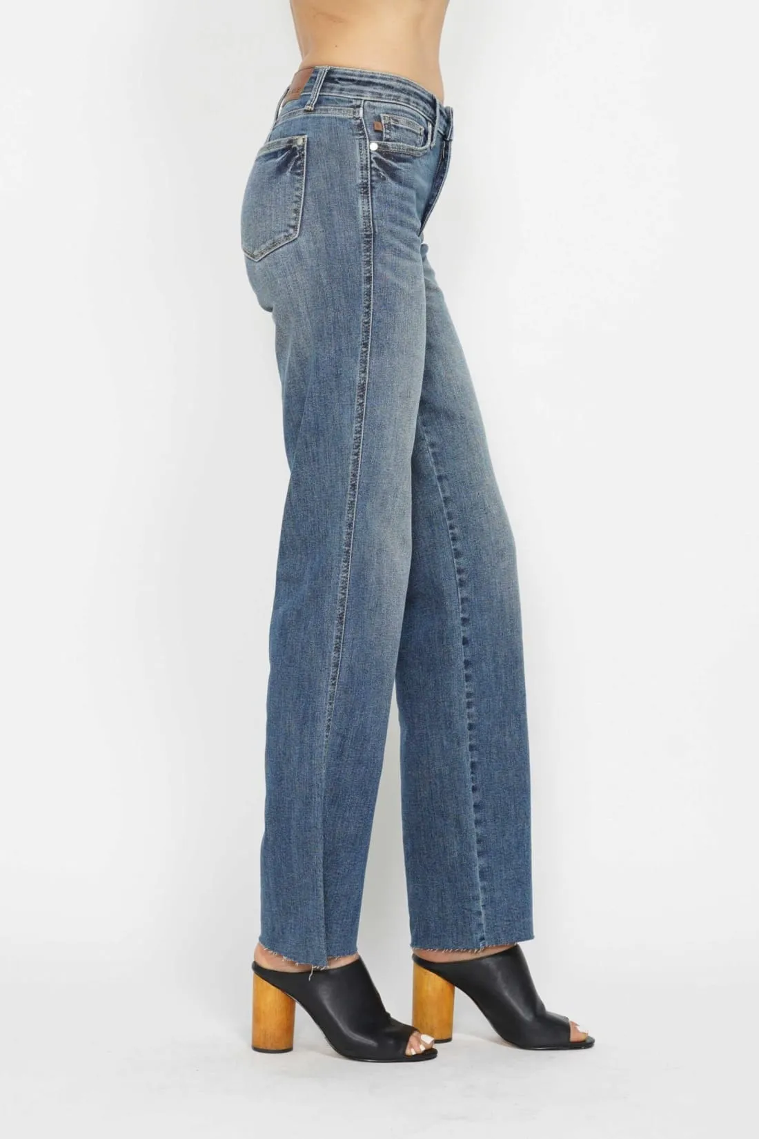 Anita Mid Rise Control Top Vintage Straight Leg Jeans