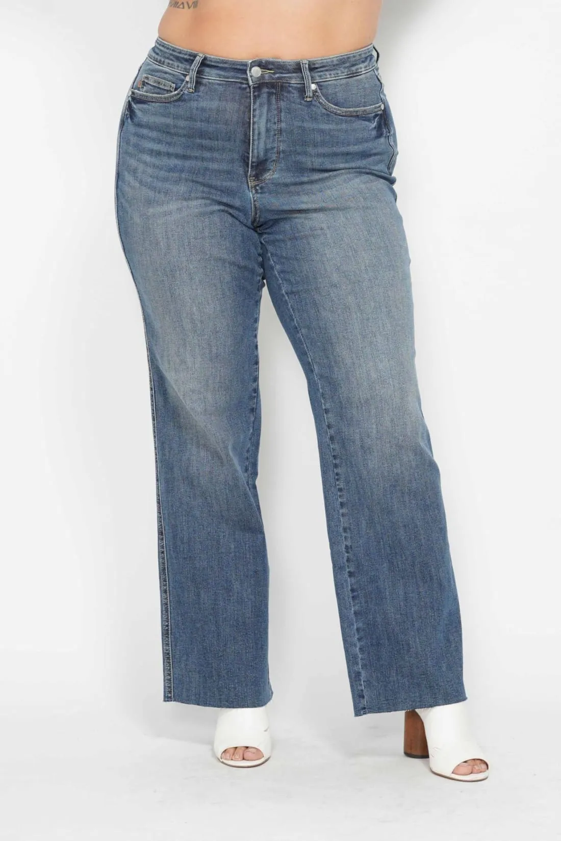 Anita Mid Rise Control Top Vintage Straight Leg Jeans