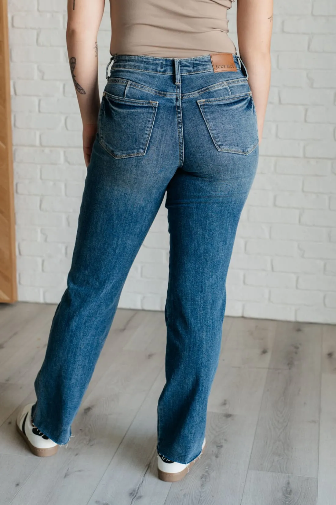 Anita Mid Rise Control Top Vintage Straight Leg Jeans