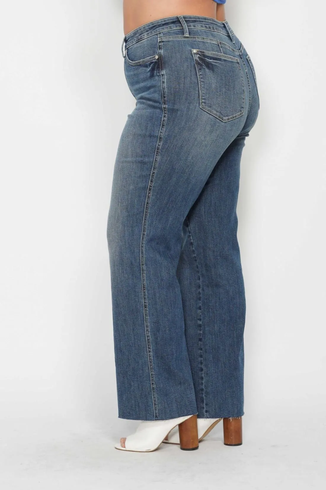 Anita Mid Rise Control Top Vintage Straight Leg Jeans