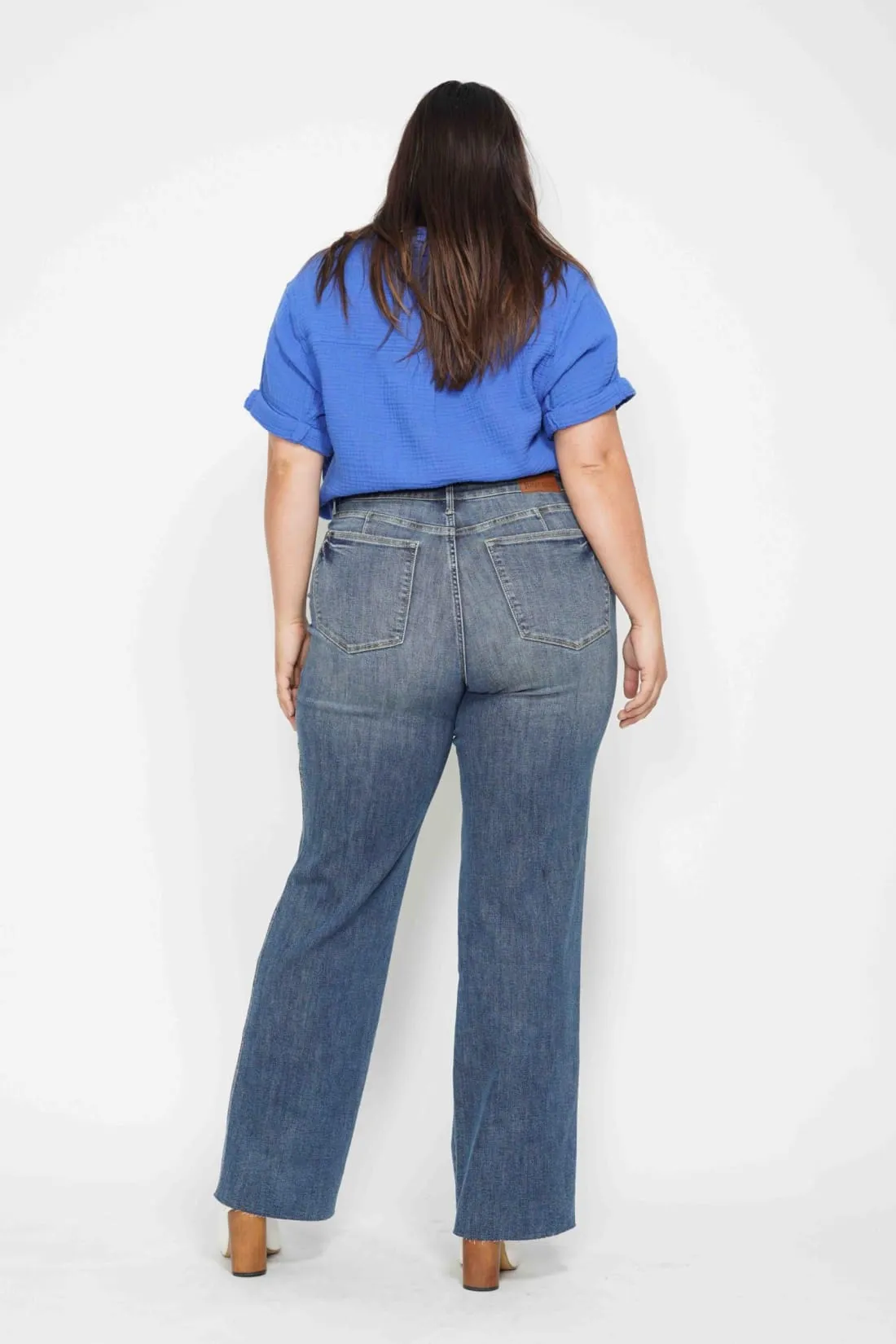 Anita Mid Rise Control Top Vintage Straight Leg Jeans