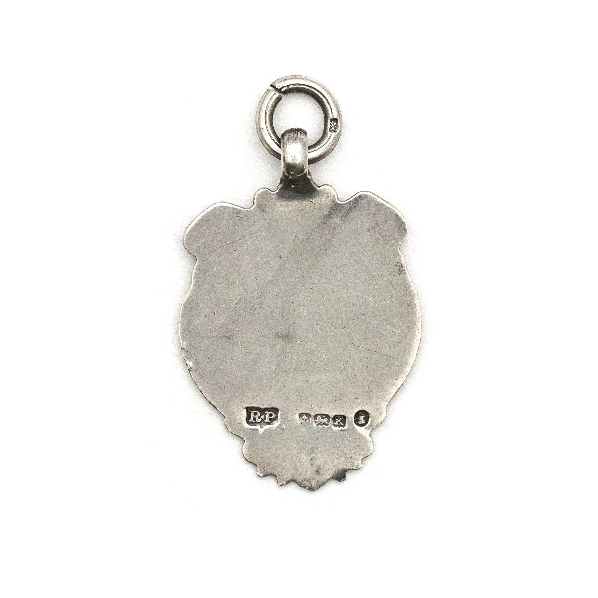 Antique English Sterling Silver Shield Charm