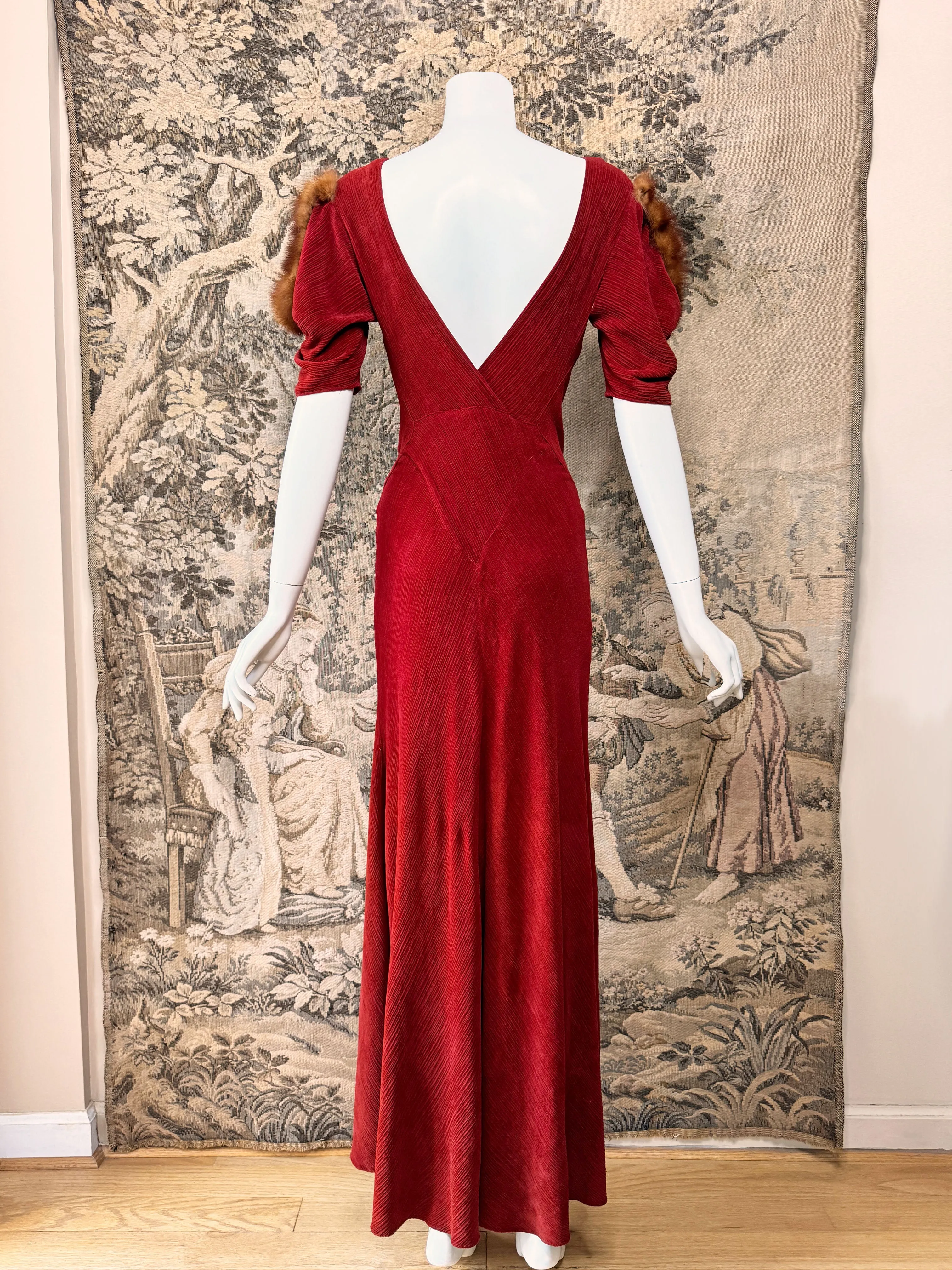 Art Deco 1930s Maxi Dress