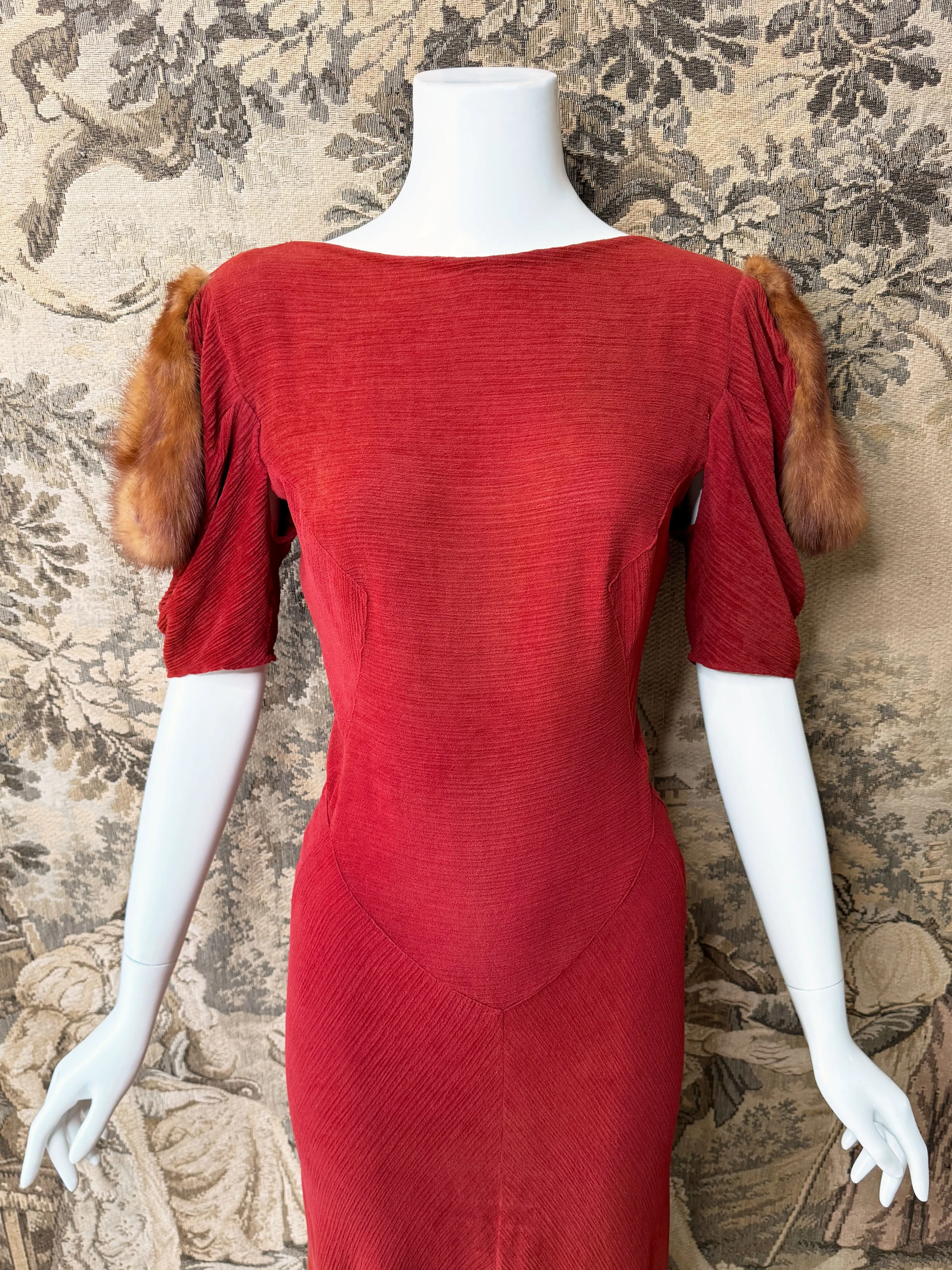 Art Deco 1930s Maxi Dress