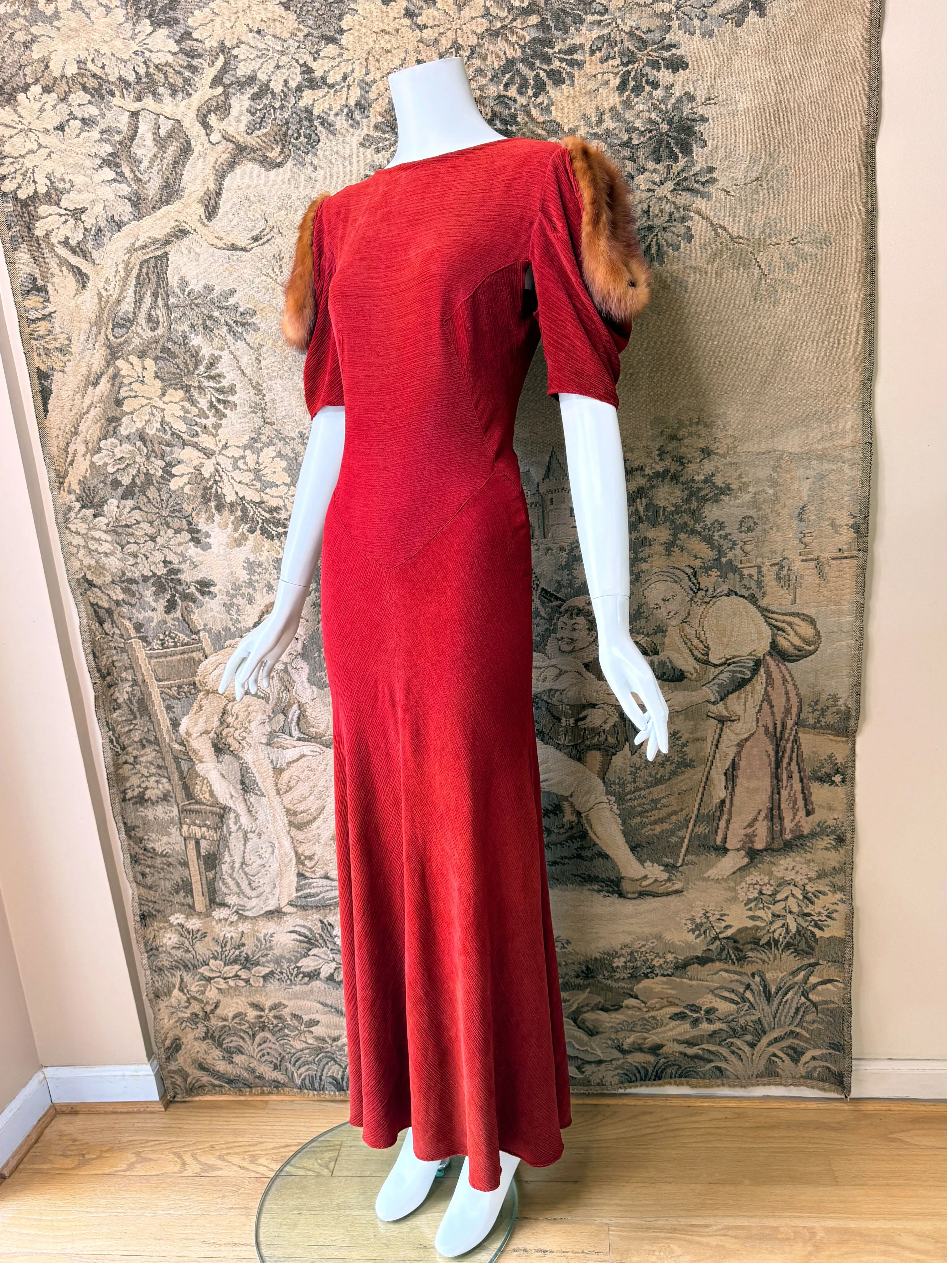 Art Deco 1930s Maxi Dress