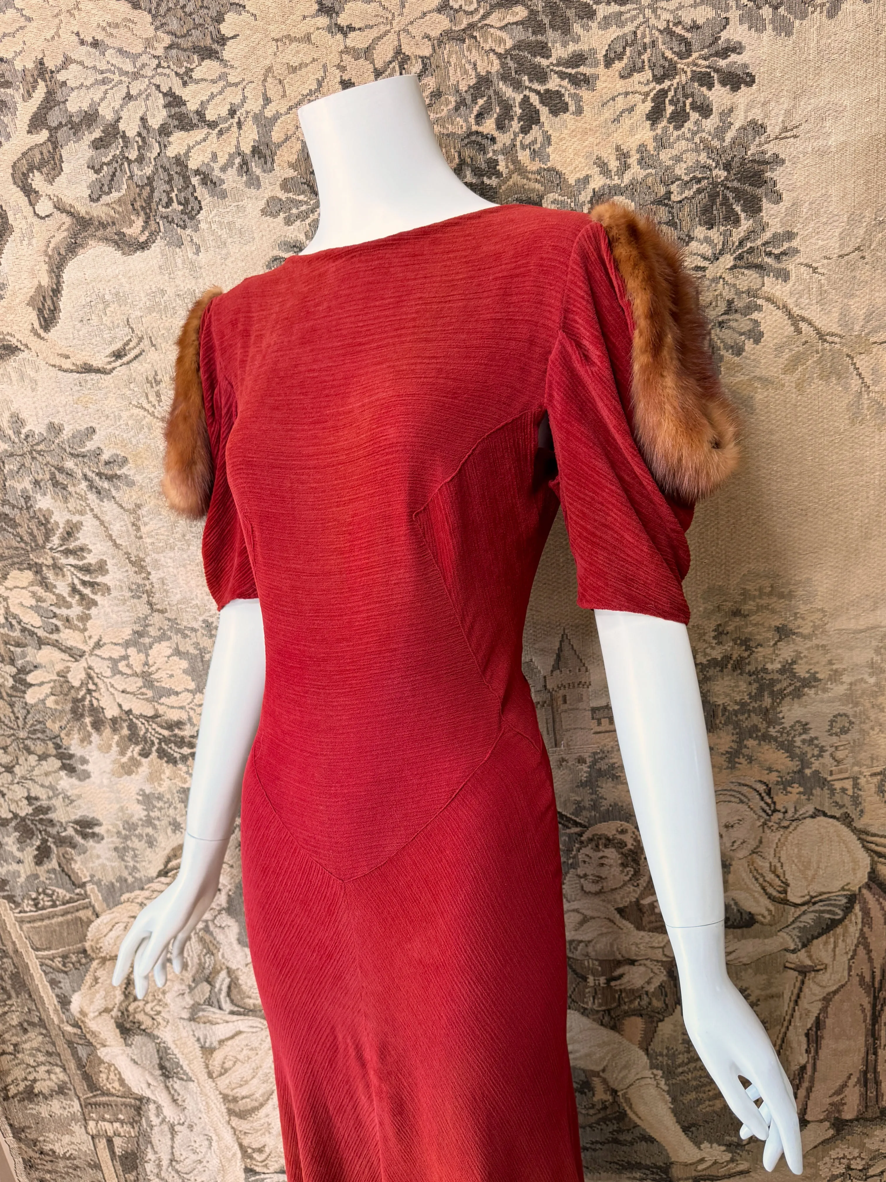 Art Deco 1930s Maxi Dress