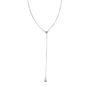 Art Deco Silver Curb Lorgnette Chain