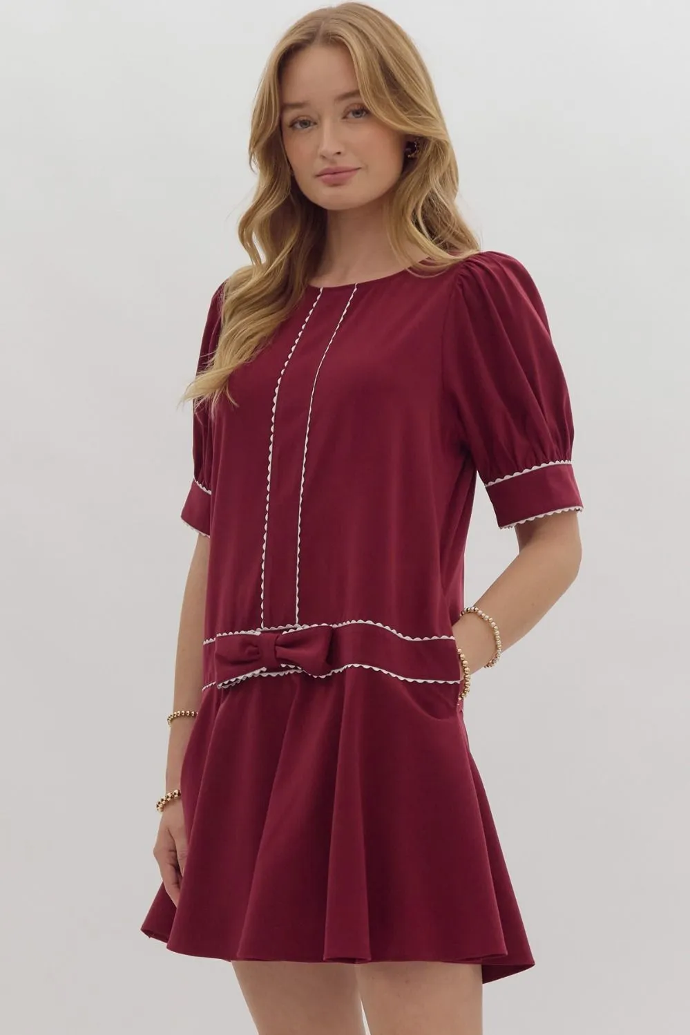 Audra dropped waist dress