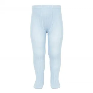 Baby Blue Ribbed Tights