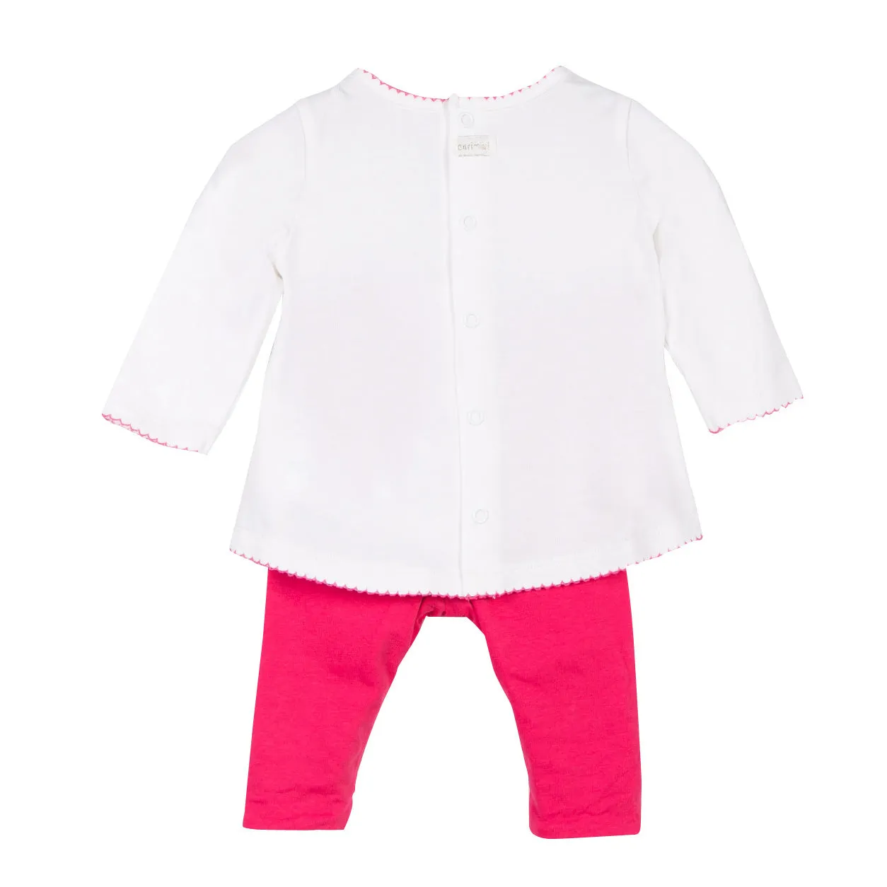 Baby Girls Printed T-shirt   Reversible Leggings Set