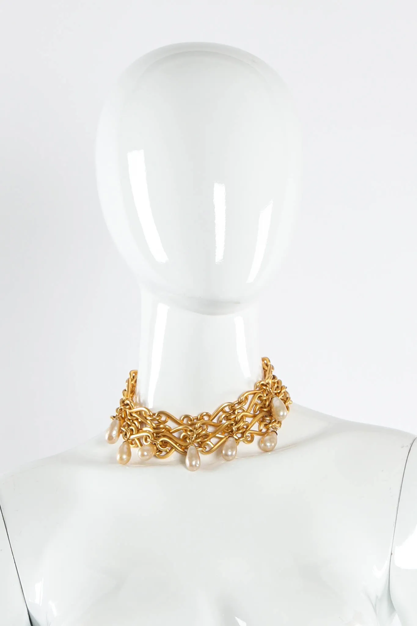 Baroque Pearl 5 Chain Choker