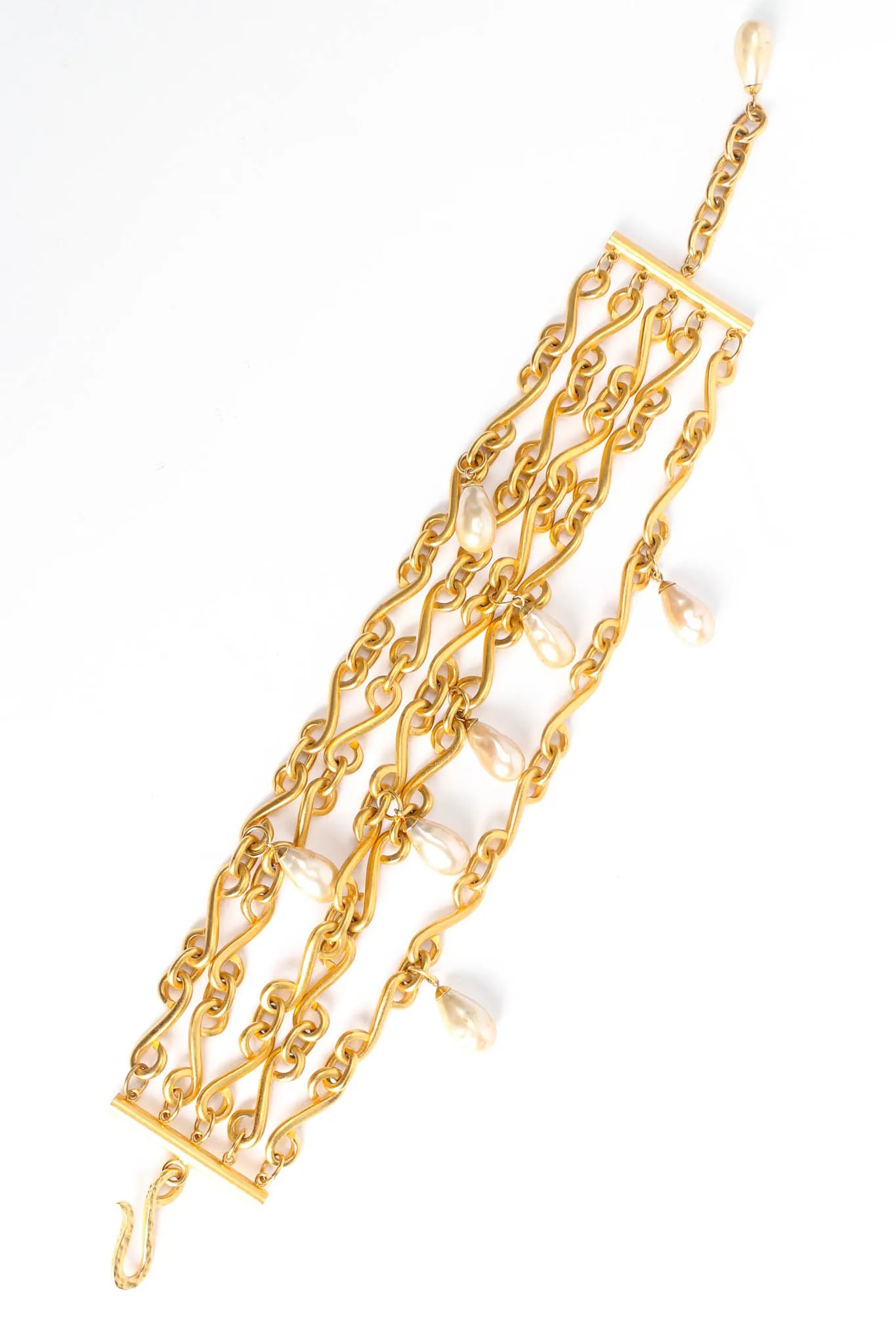 Baroque Pearl 5 Chain Choker