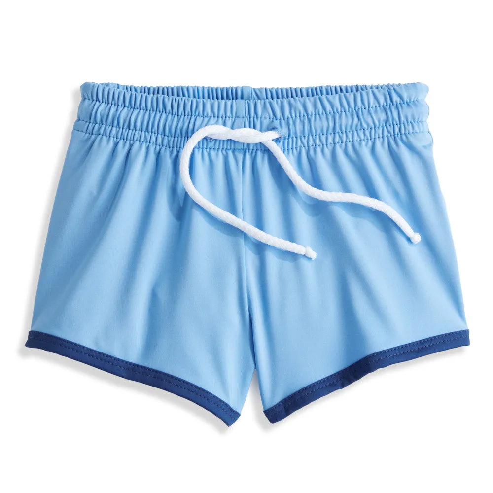 Bayshore Swim Trunk -- Blue w/ Navy