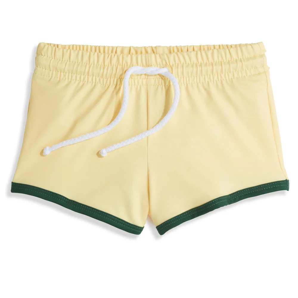 Bayshore Swim Trunk -- Lemon/Hunter