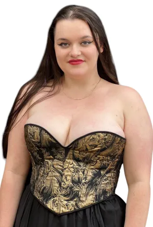 Black Baroque Detail Bustier