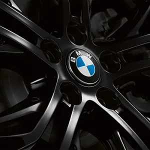 BMW 36122455269 Floating Center Caps Compatible with All Original Alloy Wheels with 5x120 Bolt Pattern 65mm Roundel (Set of 4)