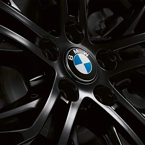 BMW 36122455269 Floating Center Caps Compatible with All Original Alloy Wheels with 5x120 Bolt Pattern 65mm Roundel (Set of 4)