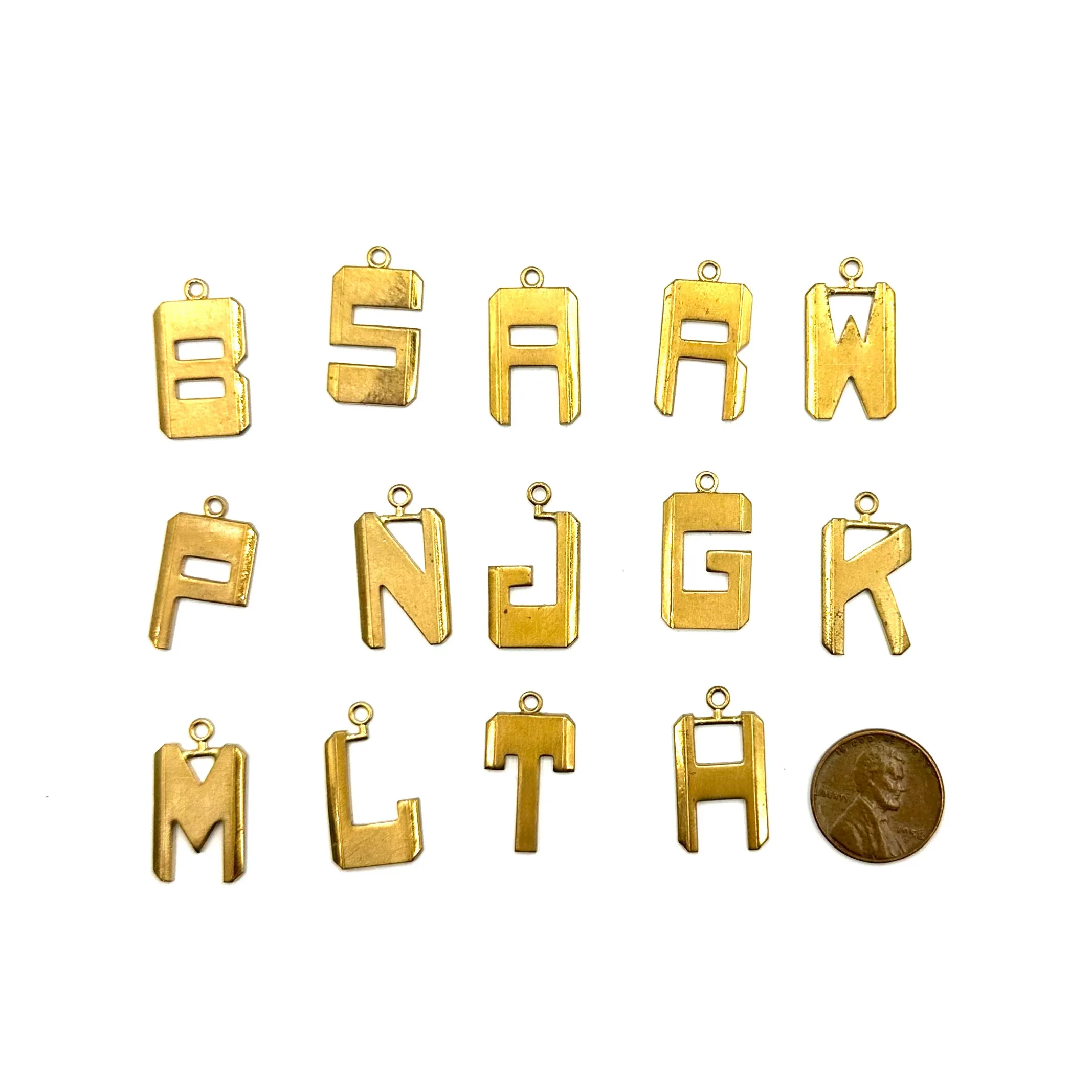 Brass Italian Letters