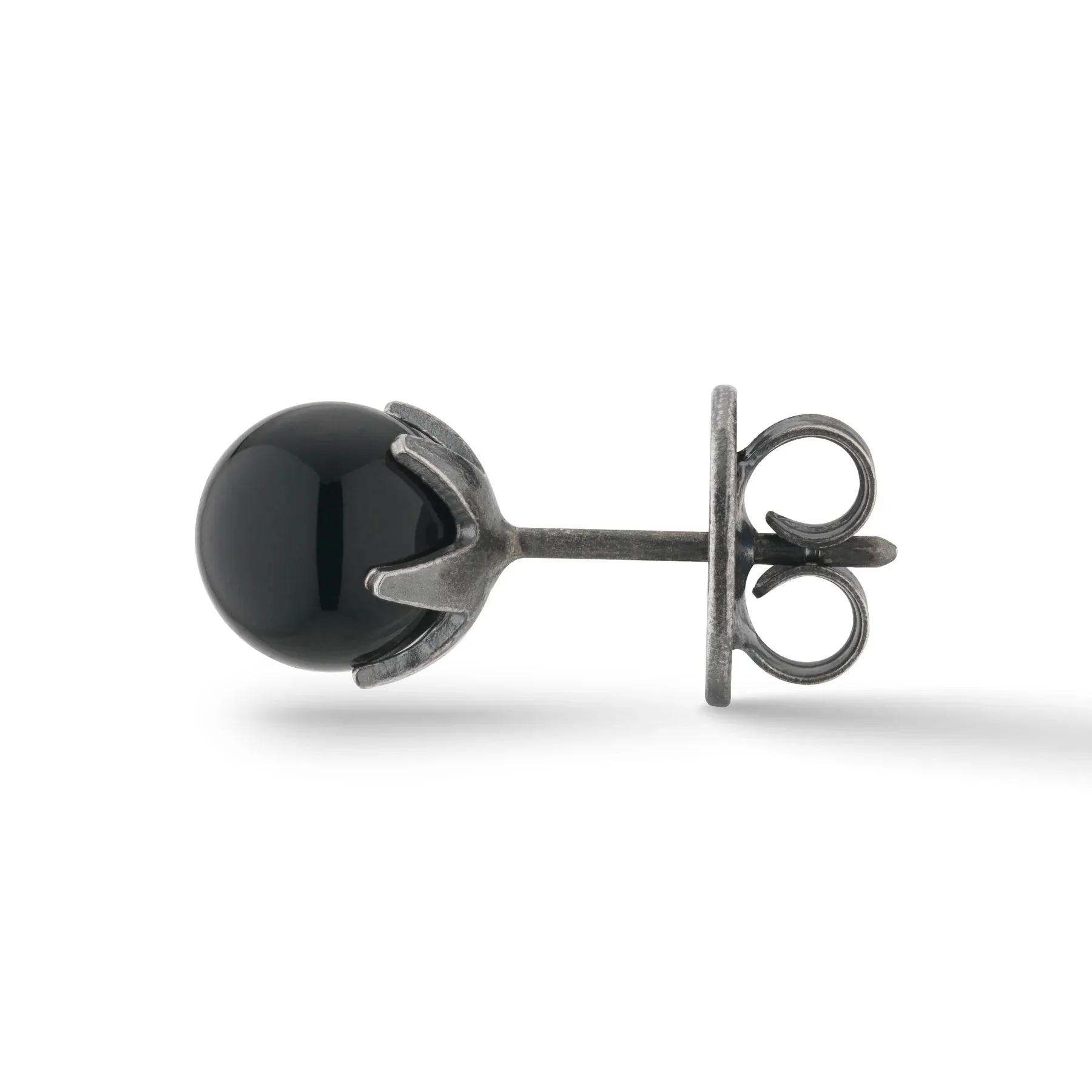 Calyx Mono Black Onyx Stud Earring