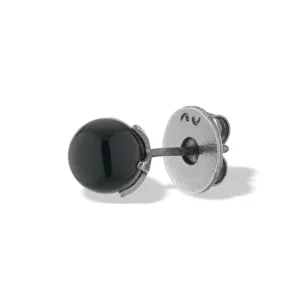 Calyx Mono Black Onyx Stud Earring