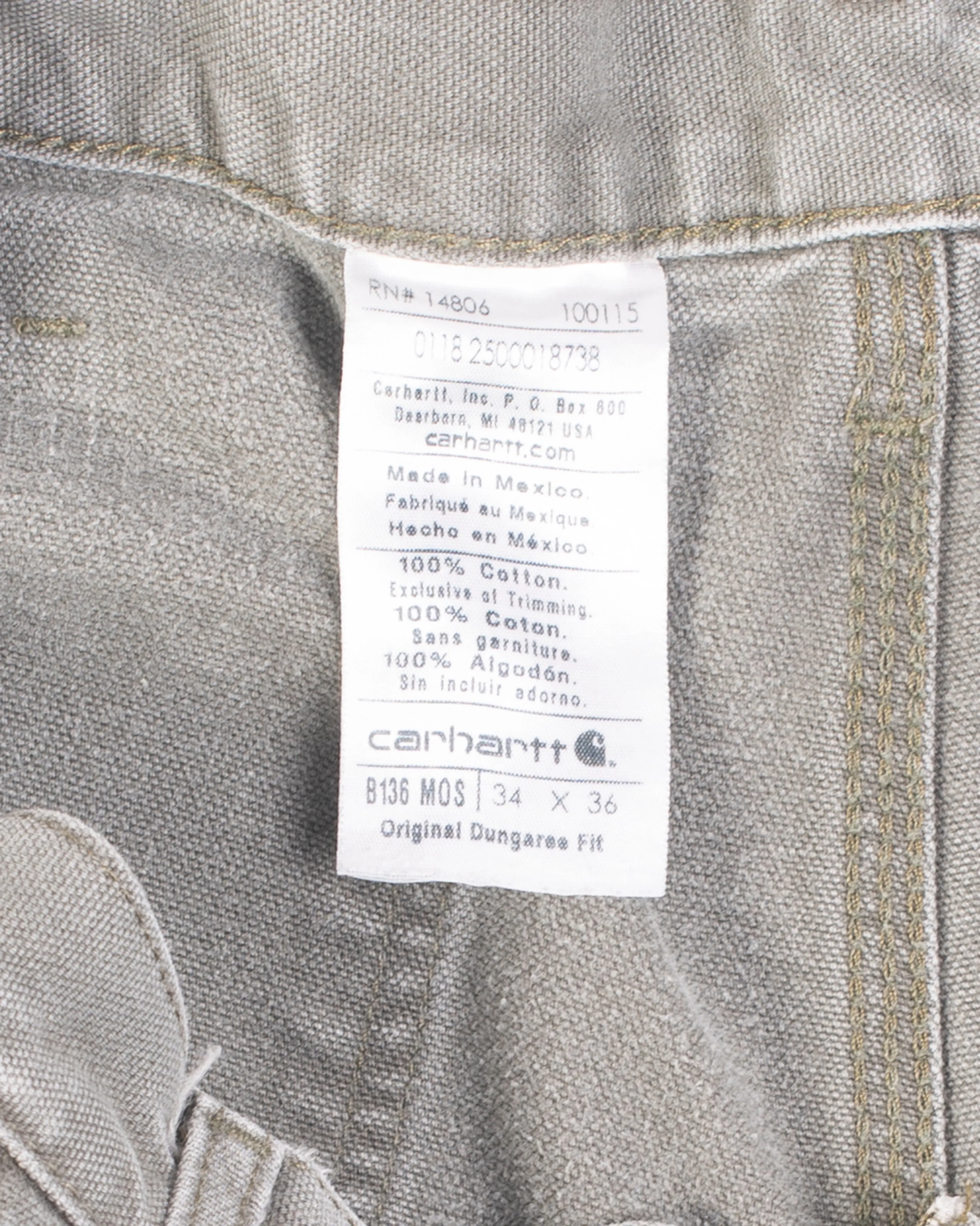 Carhartt Grey Double Knee Work Pants