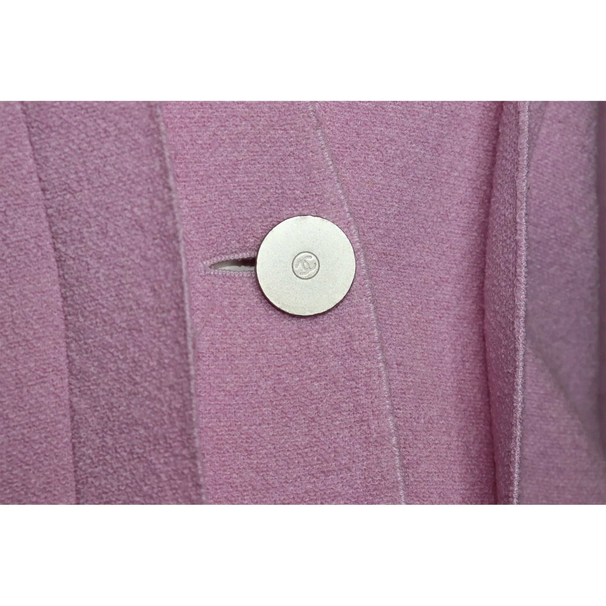 Chanel Lavender Wool Jacket & Skirt Set Circa 1990s