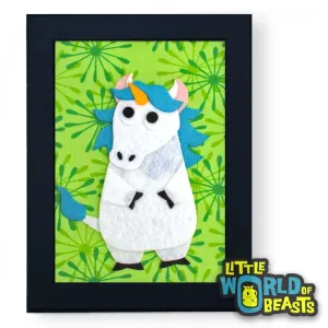 Charlemagne the Unicorn Framed