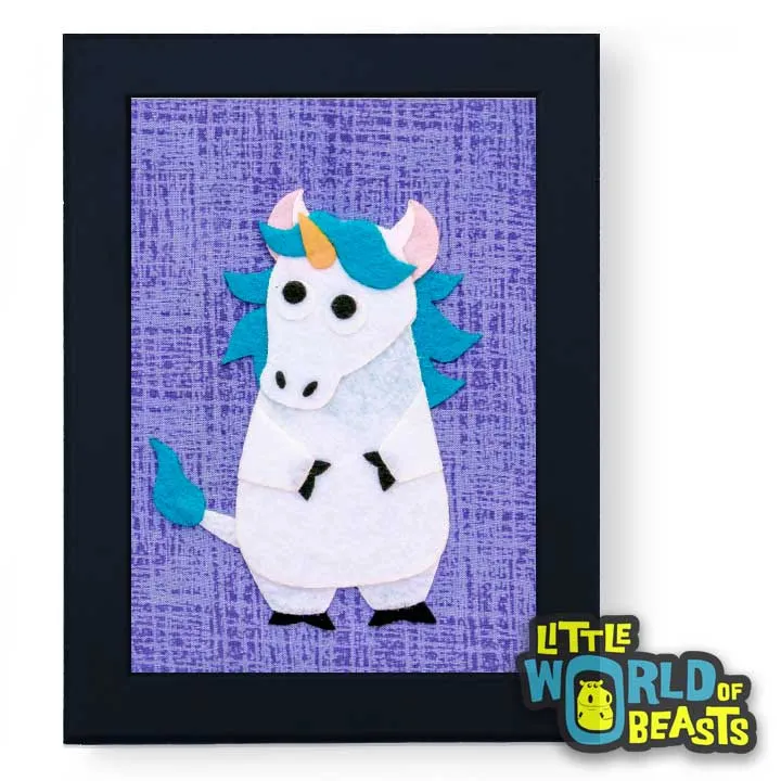 Charlemagne the Unicorn Framed