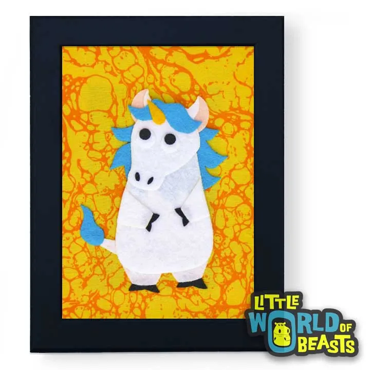 Charlemagne the Unicorn Framed