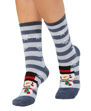 Charter Club Women's Snowman Crew Socks. 100034045