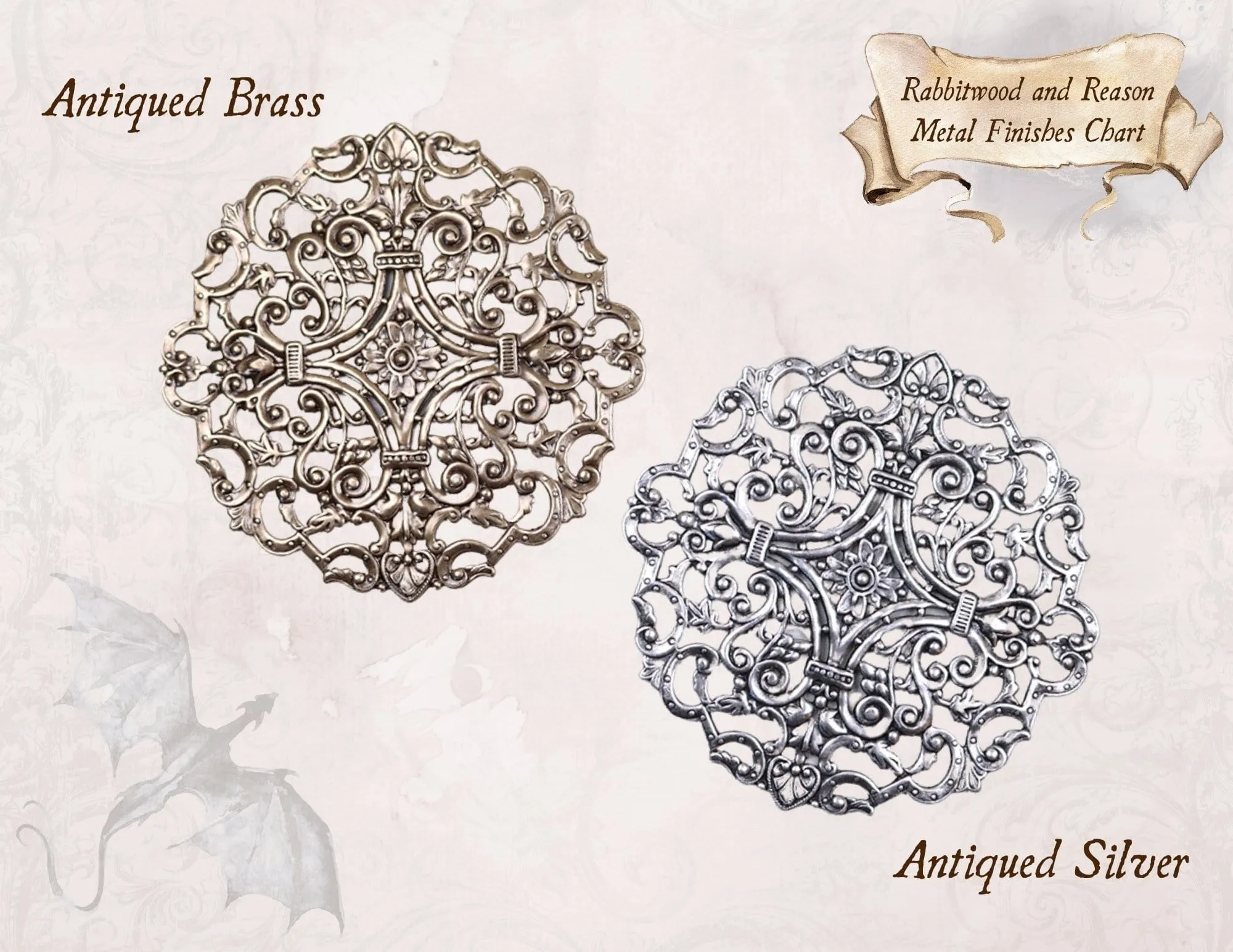 Chateau Necklace - Antiqued Silver