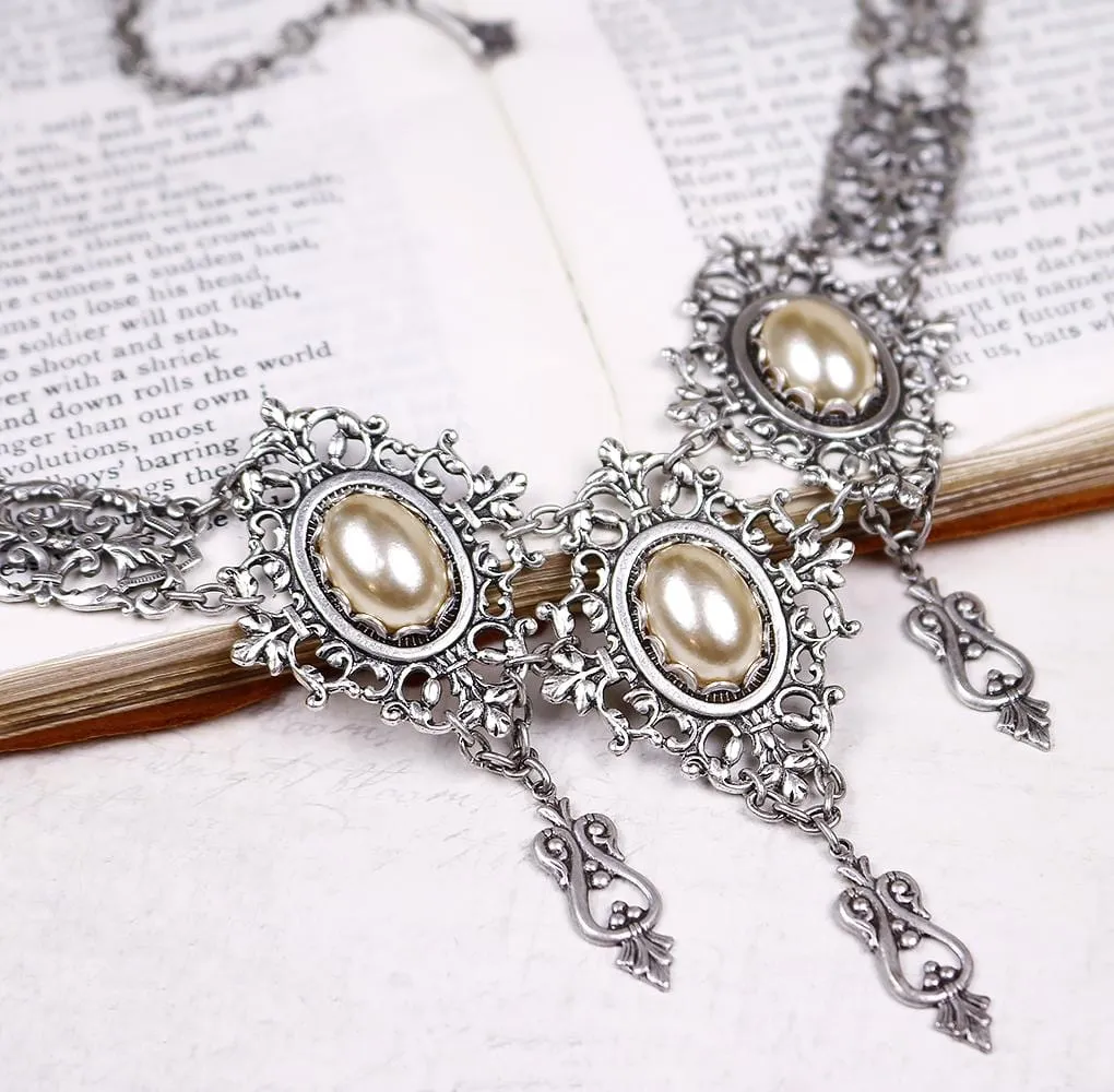 Chateau Necklace - Antiqued Silver