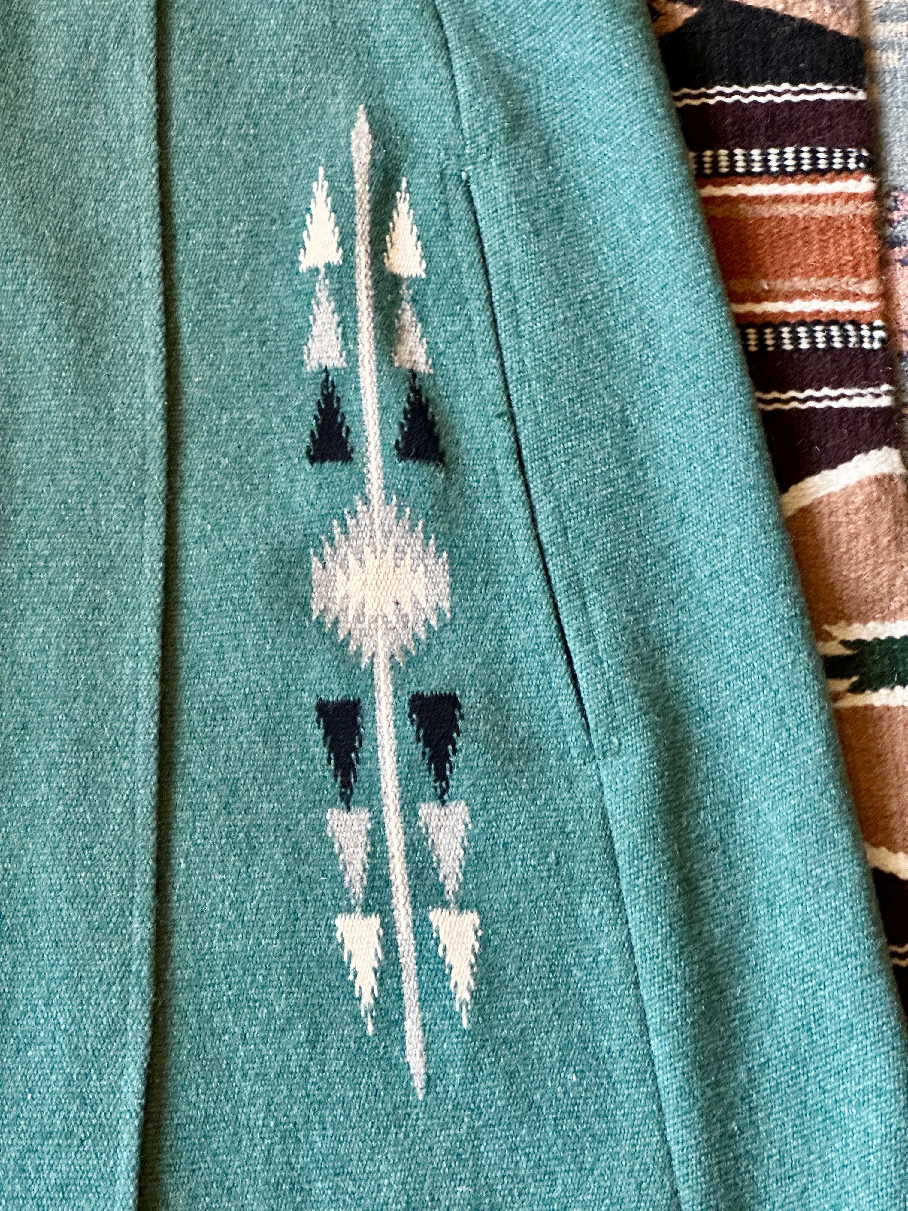 CHIMAYO Vintage Southwestern Tapestry Blanket Poncho • Small