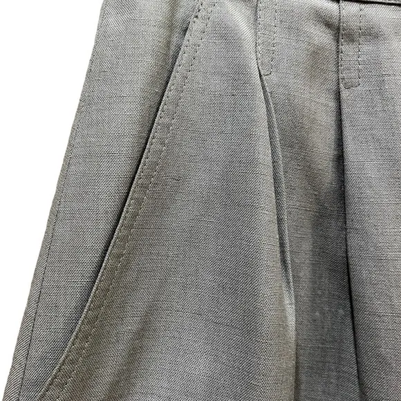 Christian Dior Vintage The Suit Gray Linen Rayon Blend Skirt Sz 10