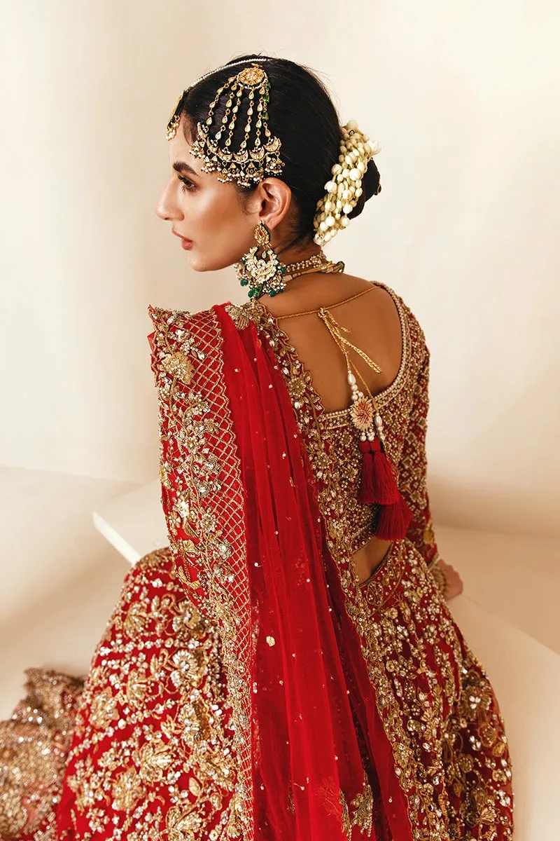 Classic Choli and Red Bridal Lehenga Pakistani #BS730