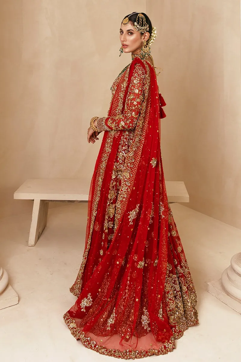 Classic Choli and Red Bridal Lehenga Pakistani #BS730