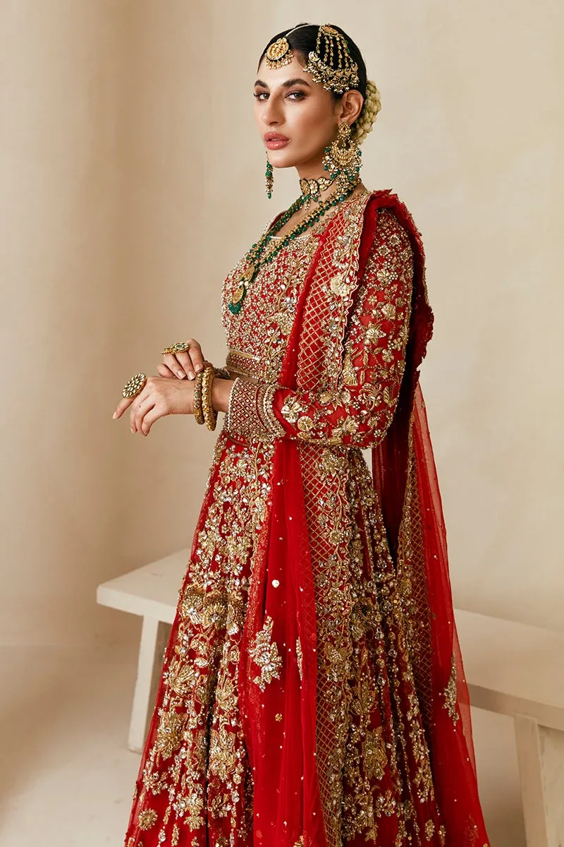 Classic Choli and Red Bridal Lehenga Pakistani #BS730