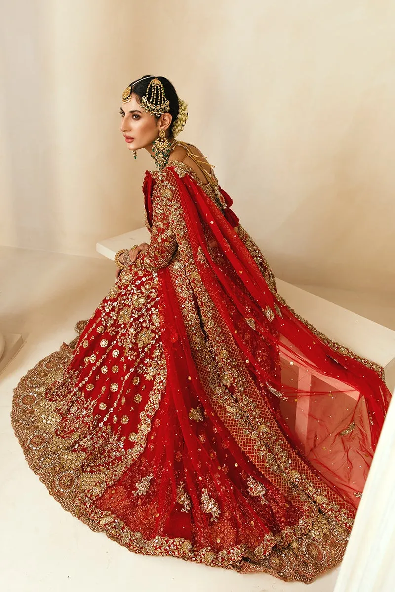 Classic Choli and Red Bridal Lehenga Pakistani #BS730