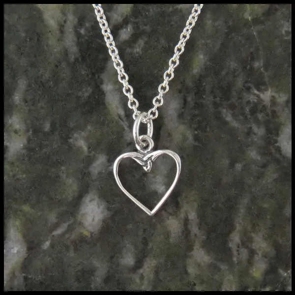 Colleen's Heart Pendant in Silver