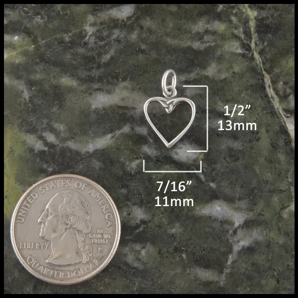 Colleen's Heart Pendant in Silver