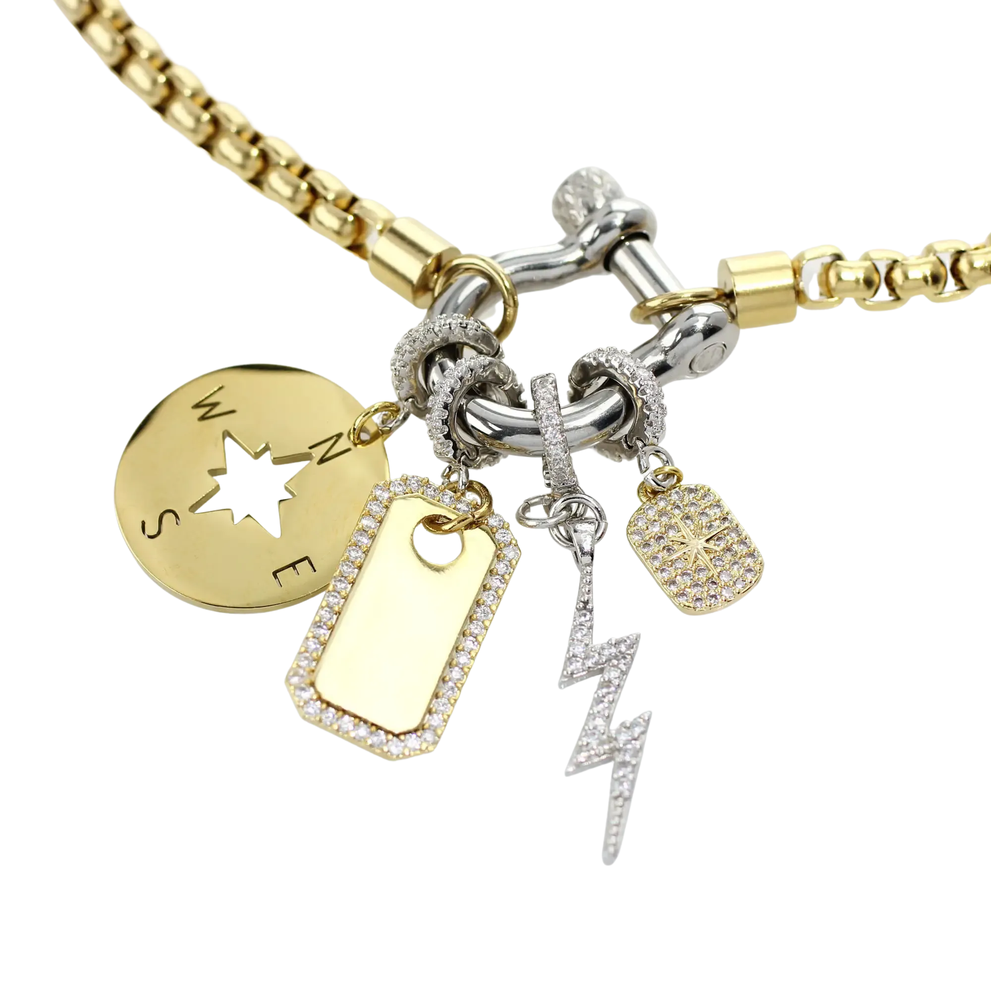 COMPASS CLIP ON CHARM