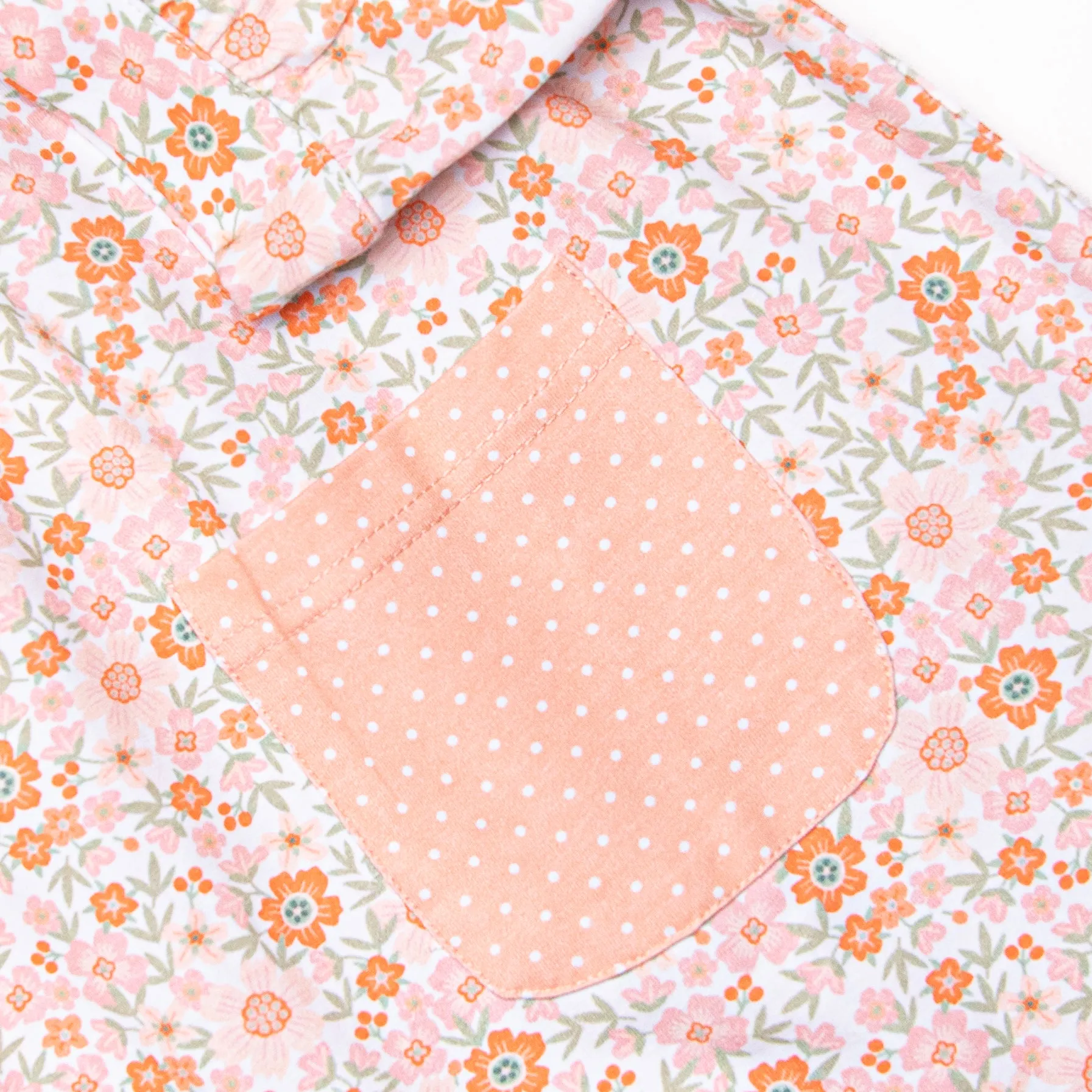 Coral Me Cute Pocket Dress, Orange