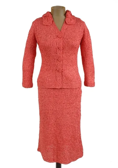 Coral Ribbon Suit