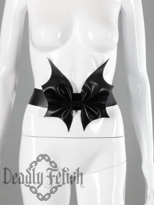Deadly Fetish Latex: Simple Bat Bow Belt