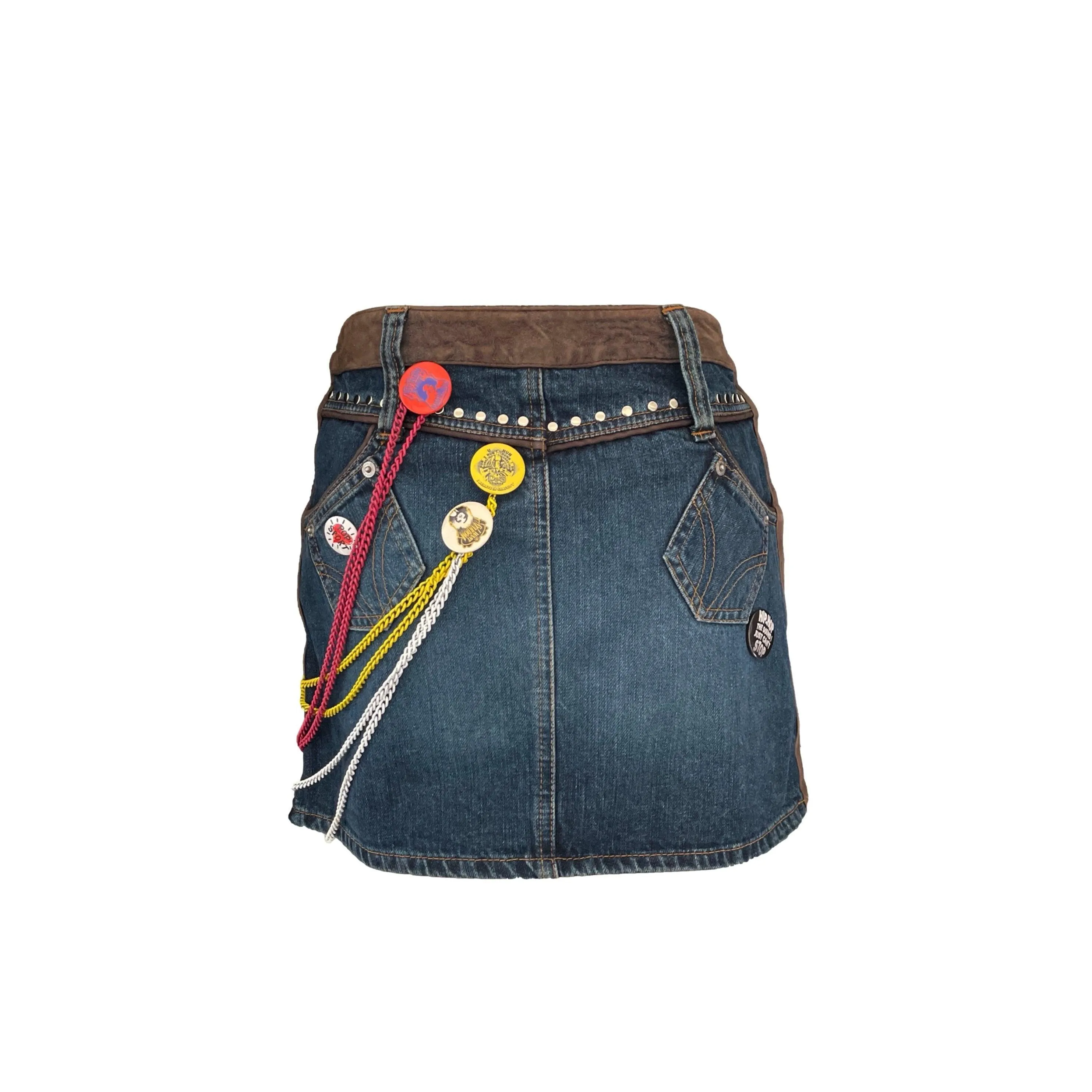 Dolce & Gabbana Denim Buttons Skirt