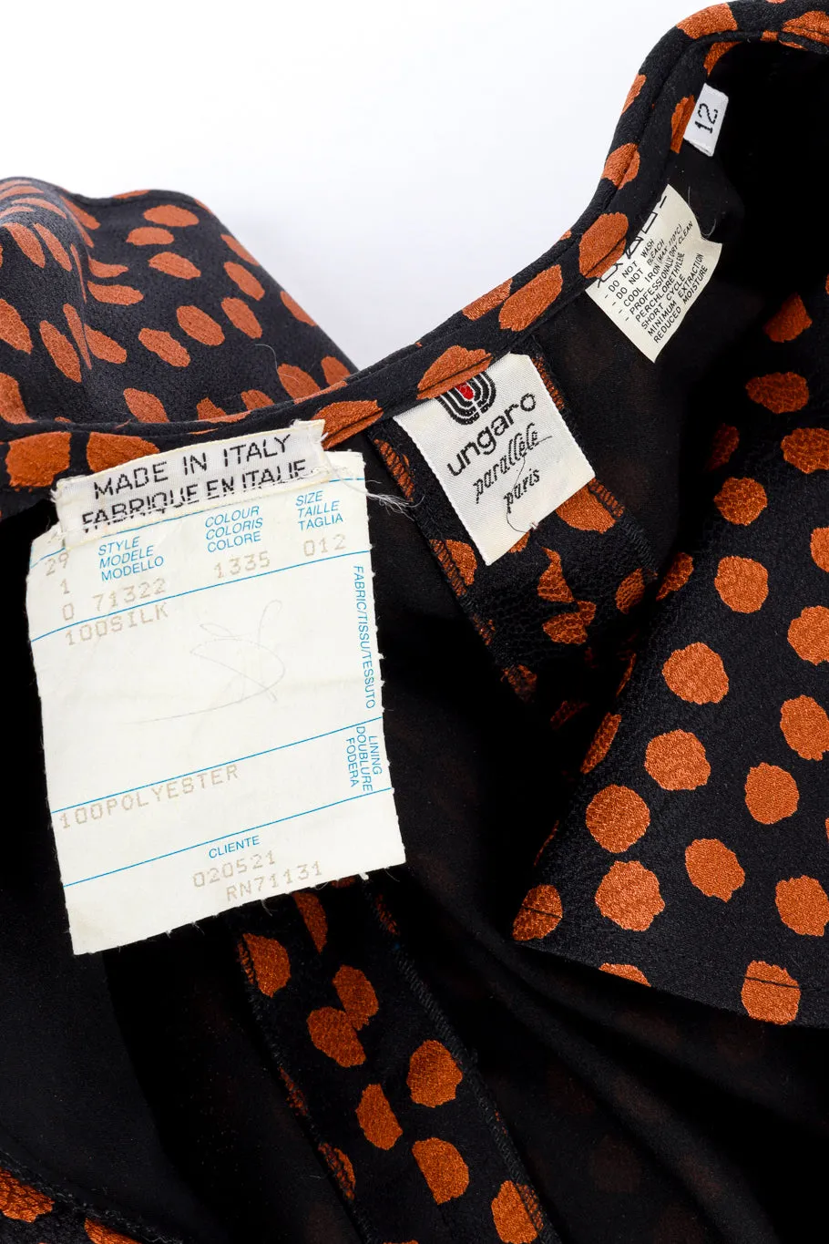 Dot Print Ruffle Dress