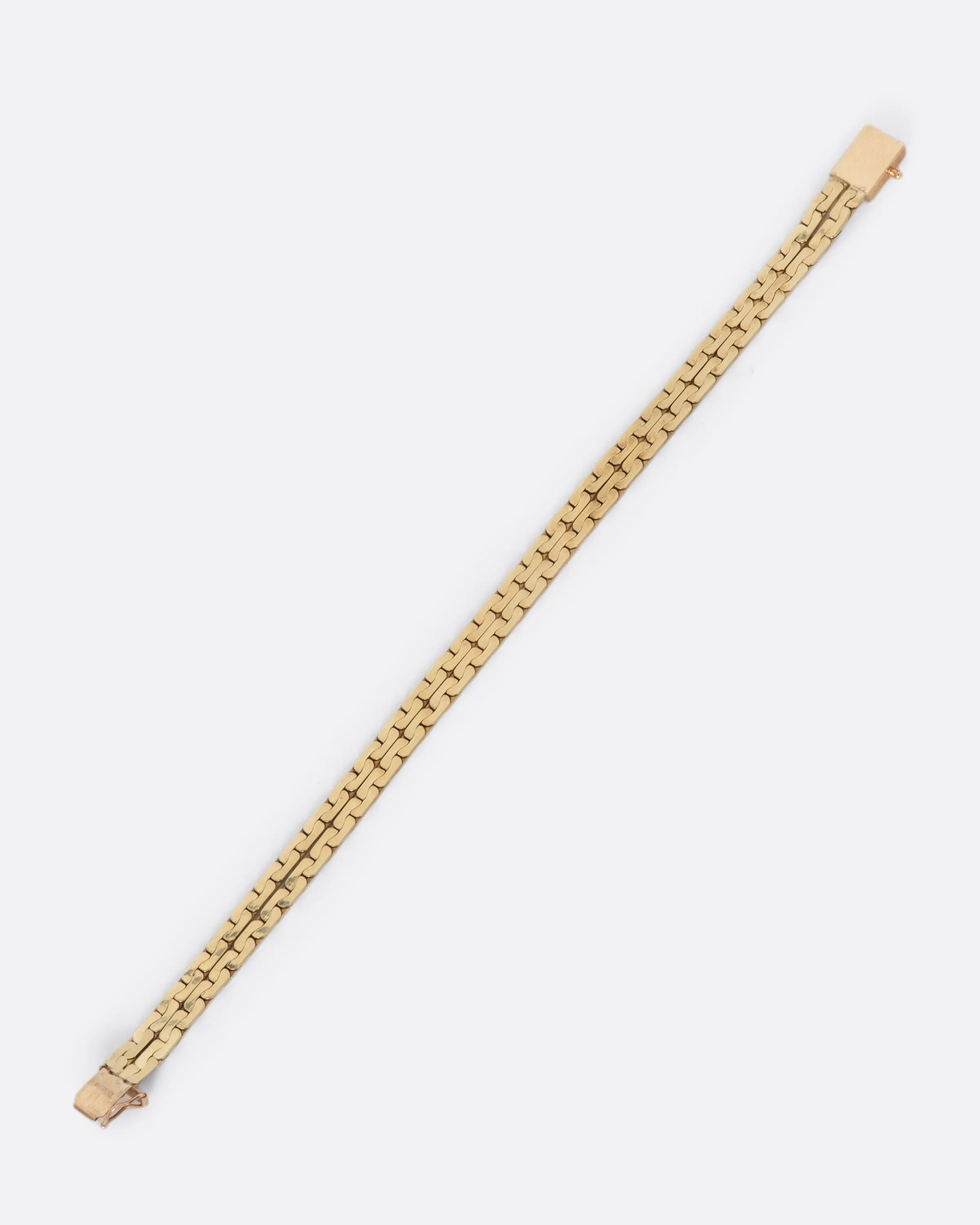 Double Flat Cable Link Bracelet