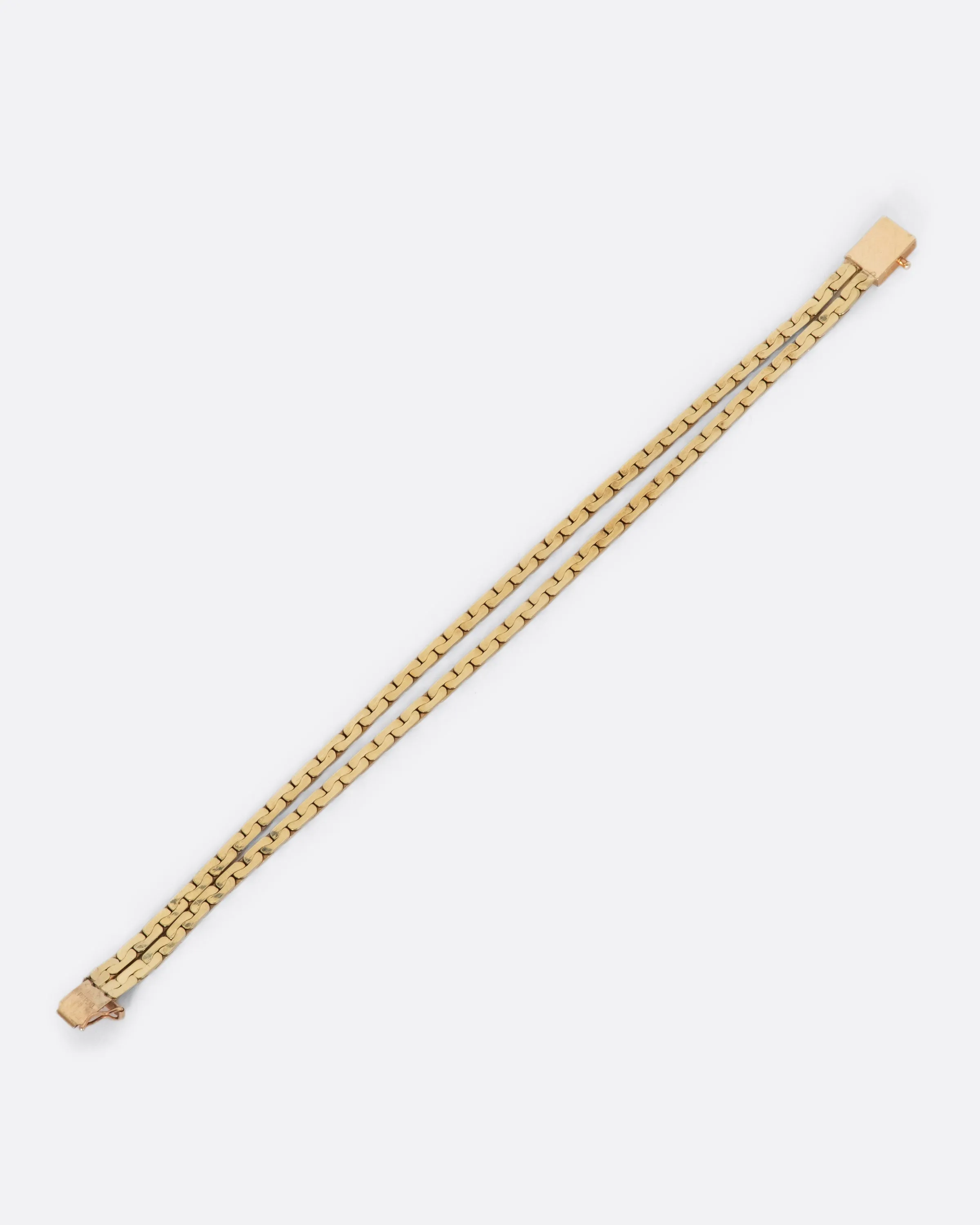 Double Flat Cable Link Bracelet